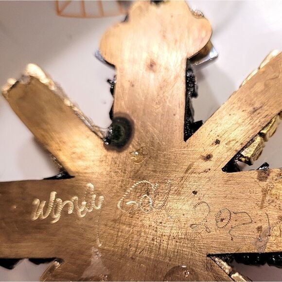 Wendy Gell Pendant Rainbow Heart Maltese Cross - Picture 4 of 4